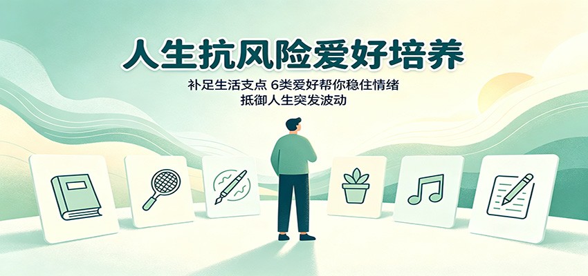 人生抗风险爱好培养：补足生活支点，6类爱好帮你稳住情绪，抵御人生突发波动-爱搭资源网