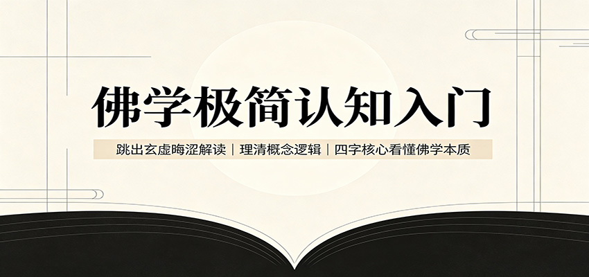 佛学极简认知入门：跳出玄虚晦涩解读，理清概念逻辑，四字核心看懂佛学本质-爱搭资源网