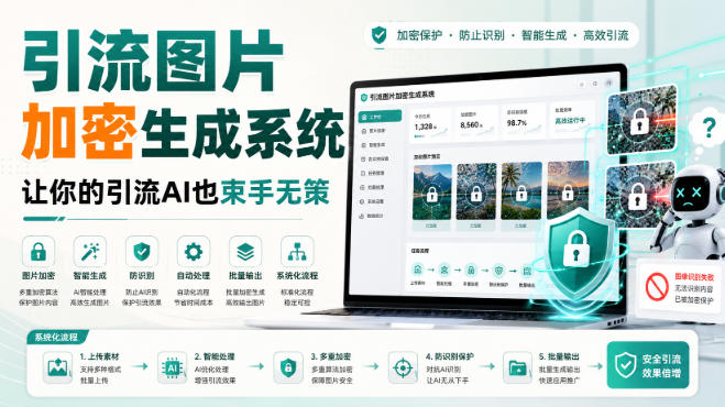 引流图片加密生成系统，让你的引流AI也束手无策-爱搭资源网
