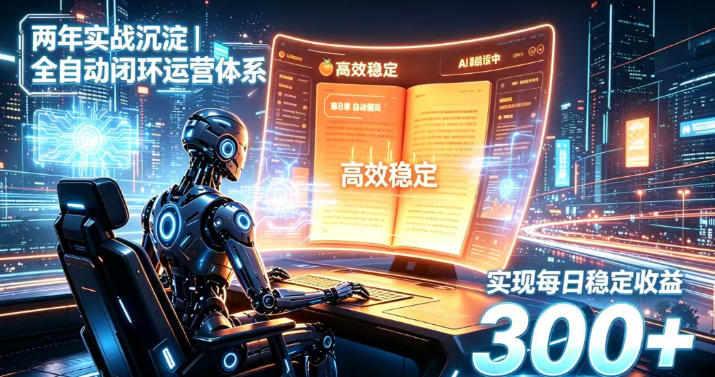两年实战沉淀｜全自动闭环运营体系，实现每日稳定收益300+【揭秘】-爱搭资源网