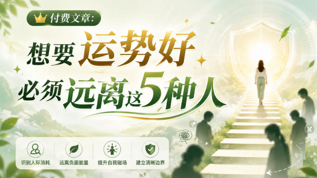 付费文章：想要运势好，必须远离这5种人-爱搭资源网