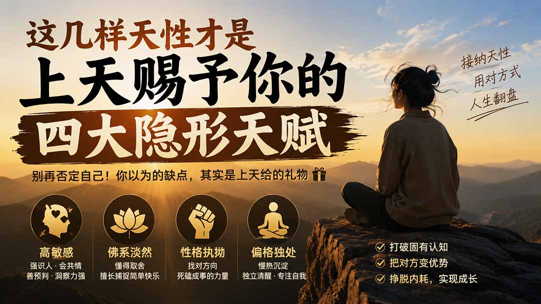 付费文章：这几样天性才是上天赐予你的四大隐形天赋-爱搭资源网