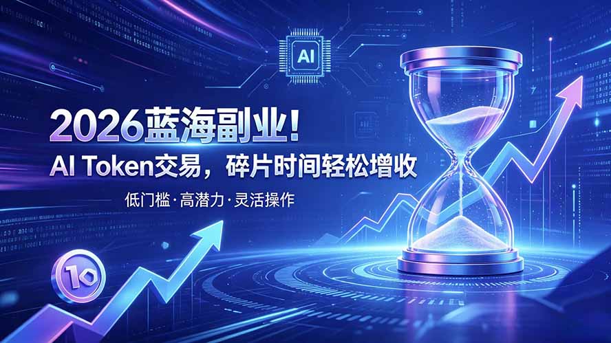 AI Token算力赛道！普通人可入局的数字副业-爱搭资源网