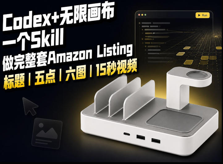 我用一个Codex Skill做完Amazon Listing：标题、五点、六图和视频全流程-爱搭资源网