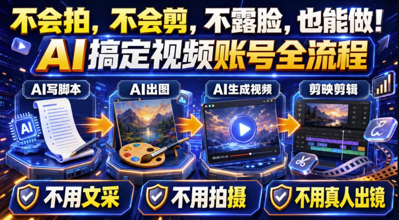 AI短视频起号实战项目，用AI做视频起号，45天涨粉12W，一条广告8.5k，广告接到手软，引流、变现两不误！-爱搭资源网