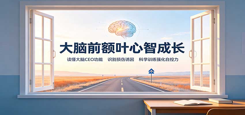大脑前额叶心智成长：读懂大脑CEO功能，识别损伤诱因，科学训练强化自控力-爱搭资源网