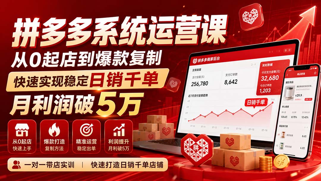 图片[1]-拼多多系统运营课(更新8月-爱搭资源网