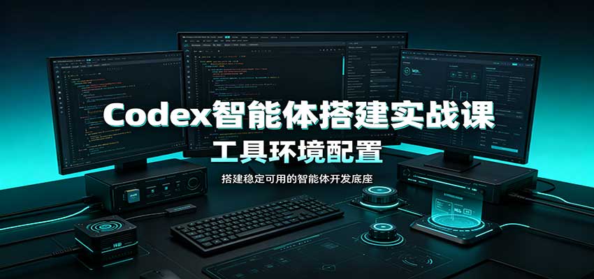 Codex智能体搭建实战课：工具环境配置，自定义技能开发，多业务自动化教学-爱搭资源网