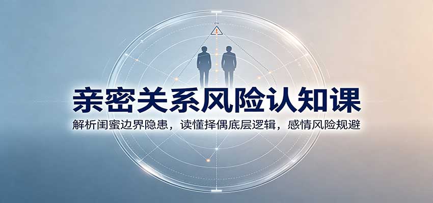 亲密关系风险认知课：解析闺蜜边界隐患，读懂择偶底层逻辑，感情风险规避-爱搭资源网