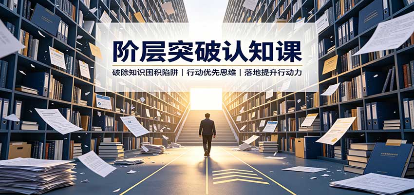 阶层突破认知课：破除知识囤积陷阱，行动优先思维，落地提升行动力-爱搭资源网