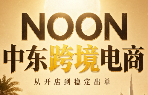 NOON中东跨境电商：从开店到稳定出单(更新2026)-爱搭资源网