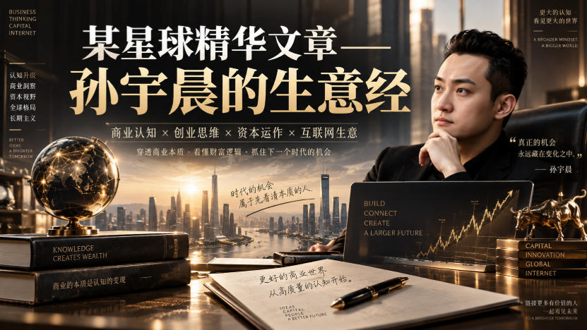 某星球精华文章——孙宇晨的生意经-爱搭资源网