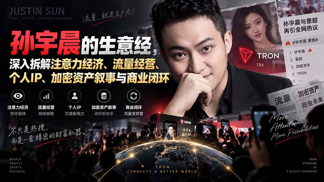 某星球精华文章——孙宇晨的生意经，深入拆解注意力经济、流量经营、个人IP、加密资产叙事与商业闭环-爱搭资源网