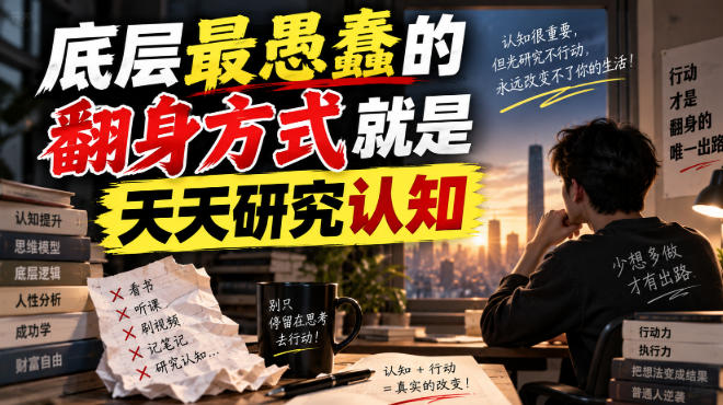 付费文章：底层最愚蠢的翻身方式就是天天研究认知-爱搭资源网
