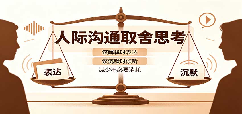 人际沟通取舍思考：分清解释与沉默边界，拿捏职场生活沟通分寸减少情绪内耗-爱搭资源网