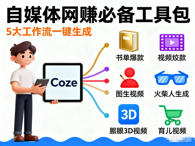 Coze工作流合集，内容一共100份左右，内容丰富，可以提供工作效率-爱搭资源网