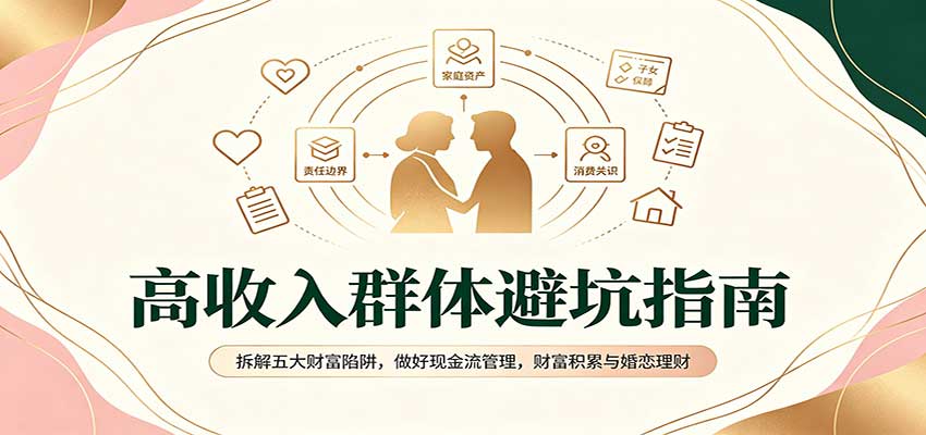 高收入群体避坑指南：拆解五大财富陷阱，做好现金流管理，财富积累与婚恋理财-爱搭资源网