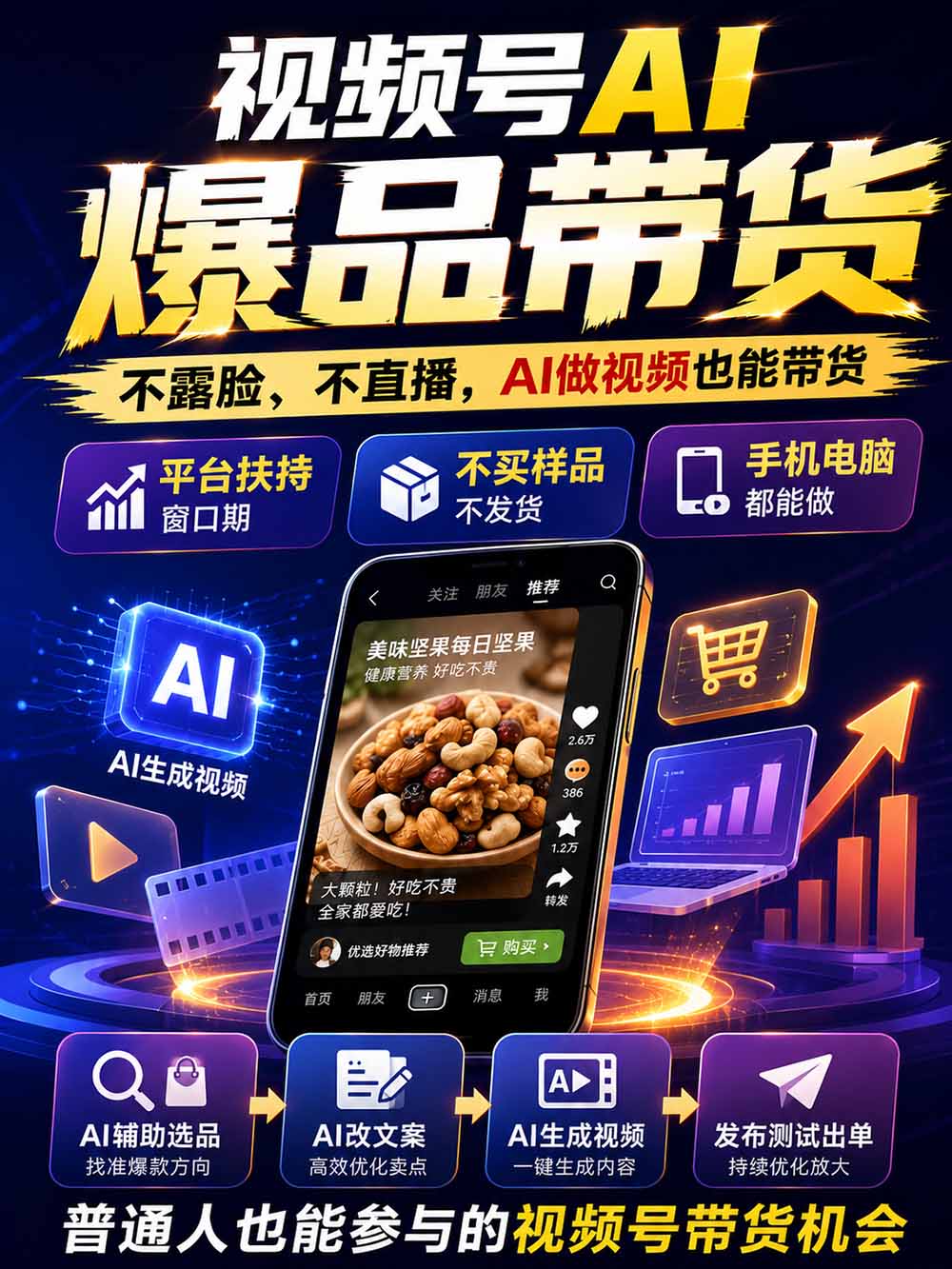 图片[2]-2026视频号AI爆品带货训练营-9月开课｜不露脸不直播，AI做视频发视频号，有人下单，你赚佣金，轻松单日佣金1000+-爱搭资源网