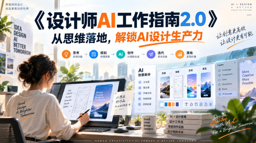 《设计师AI工作指南2.0》从思维落地-无水印，解锁AI设计生产力-爱搭资源网