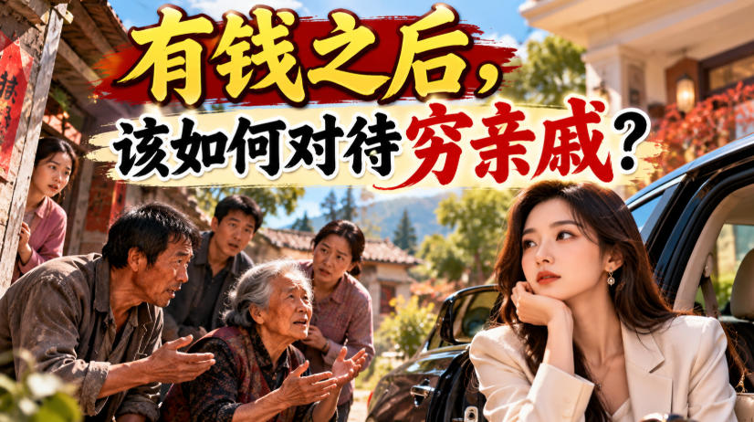 某公众号付费文章：有钱之后，该如何对待穷亲戚？-爱搭资源网