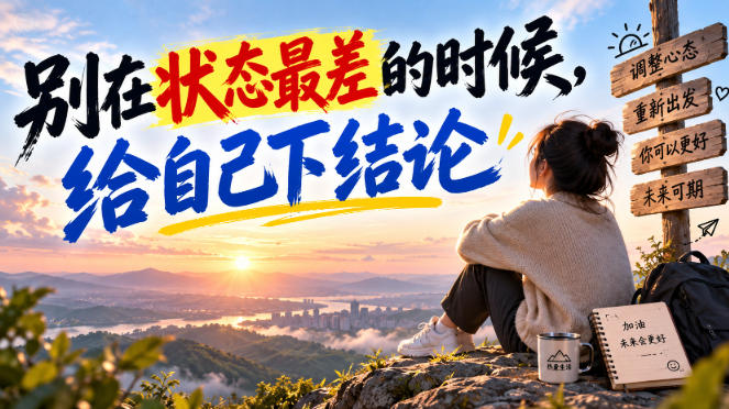 某公众号付费文章：别在状态最差的时候，给自己下结论-爱搭资源网