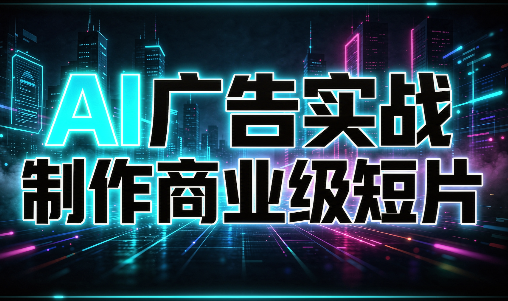 AI广告实战制作商业级短片-爱搭资源网