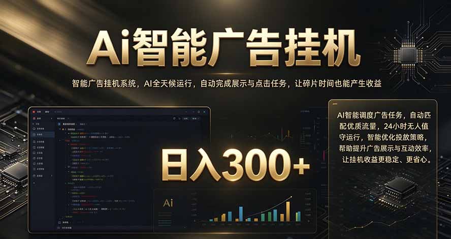 闲置设备别闲置，AI 广告自动化任务，看懂少走弯路-爱搭资源网