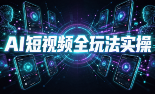AI短视频全玩法实操(剪辑+带货+数字人+漫剧+短剧)-爱搭资源网