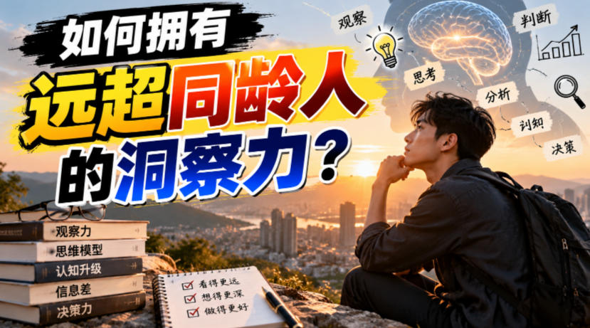 付费文章：如何拥有远超同龄人的洞察力？-爱搭资源网