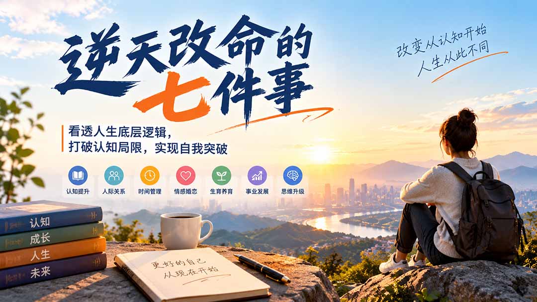 付费文章：逆天改命的七件事，看透人生底层逻辑，打破认知局限，实现自我突破-爱搭资源网
