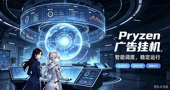 Pryzen广告全自动挂机给自己一个交代，门槛低，零基础小白也可以快速上手-爱搭资源网