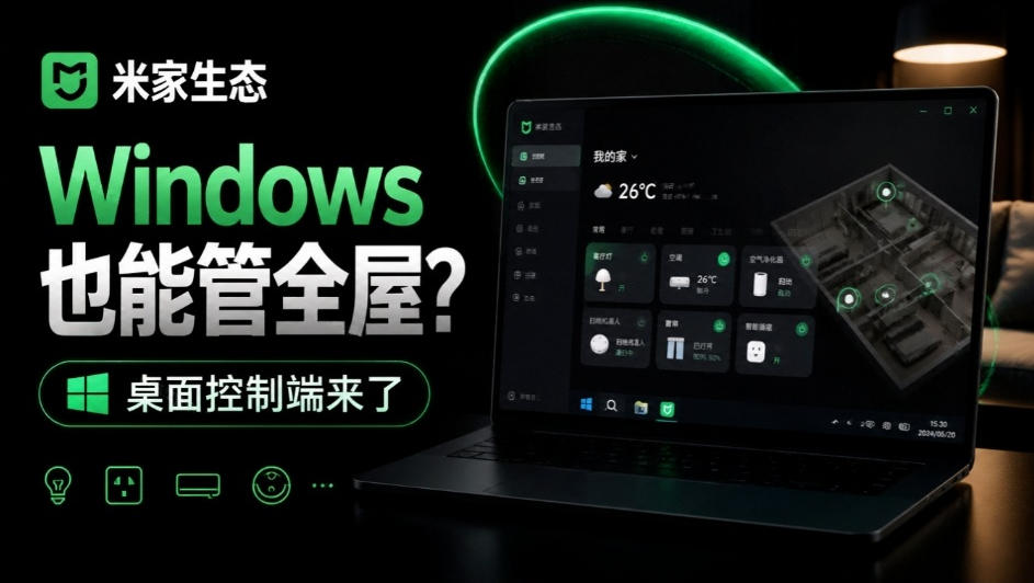 Windows电脑也能管全屋？这下真省心，米家生态桌面控制端来了，Github最新开源，MiHome-Windows-爱搭资源网