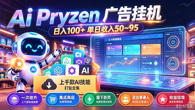 Pyrzen广告挂机， 全自动挂机风口项目， 单日50-95/天 虽然不是很暴力但是很稳-爱搭资源网