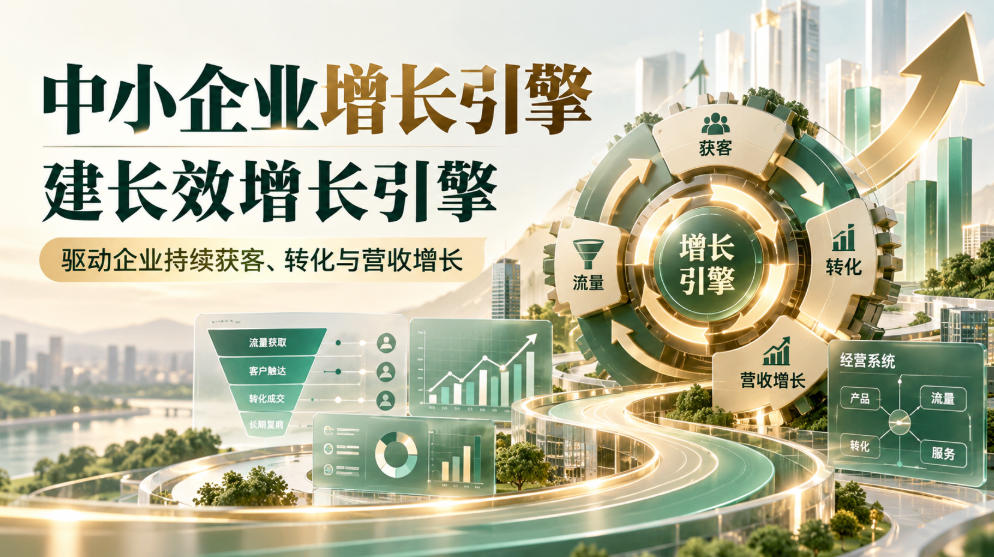 中小企业增长引擎，建长效增长引擎，驱动企业持续获客、转化与营收增长-爱搭资源网